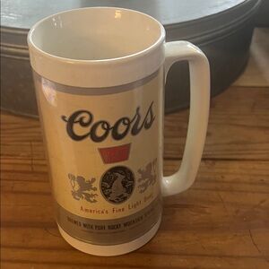 White Beer Mug
Coors mug from 70s or 80s
